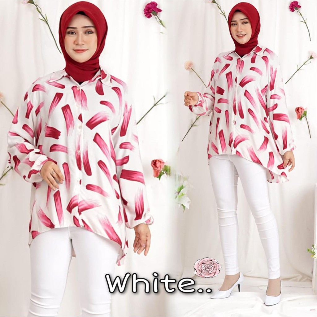 VS GG - baju KEMEJA jumbo wanita VANIA VANIA