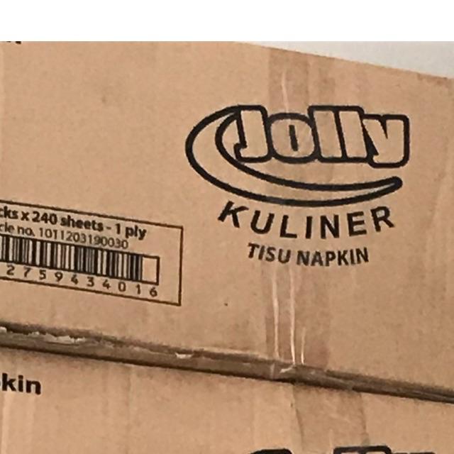 tissue jolly napkin 240sheets 1duz isi 24bungkus-1dus