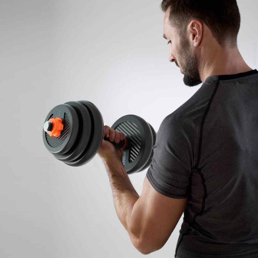 FED Multifunctional Dumbbell Home Fitness Barbell 20KG