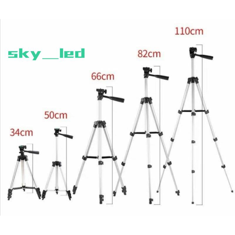 Tripod Bluetooth 3110  /  3120 / DK3888 Kaki 1 Meter + Remote Bluetooth