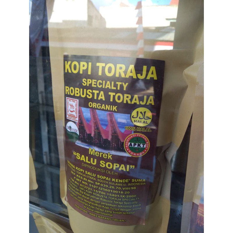 Biji kopi robusta asli Toraja 1 kg