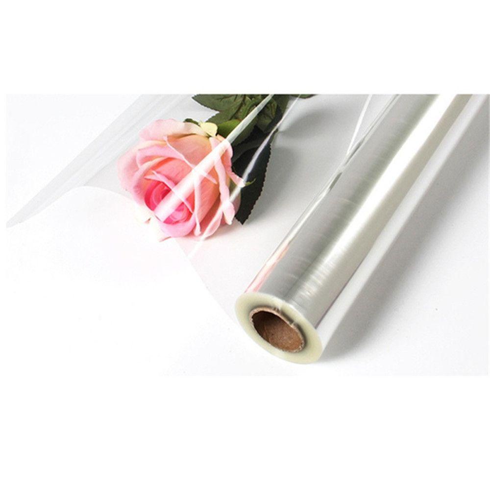 Top Cellophane Wrap Roll Seni Kerajinan Transparan Handmade Florist Craft Film