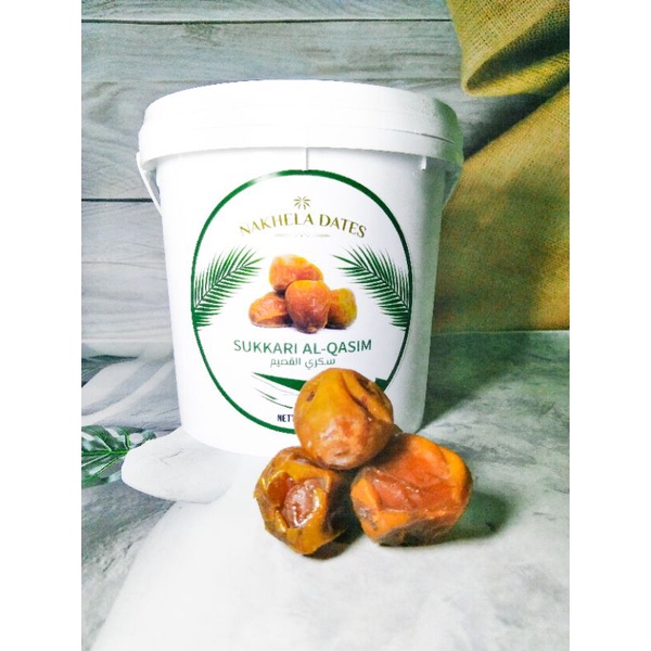 

Kurma Sukkari Ember 850 Gram / Sukari Basah / Fresh Kualitas - 850 Gram