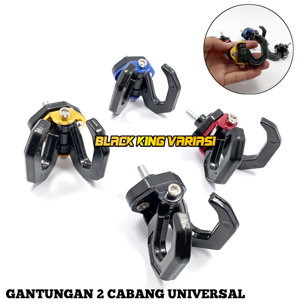 Gantungan Barang Motor Matic Cabang Full Besi Gantungan 2 Cabang Full CNC Universal Gantungan Model Cabang