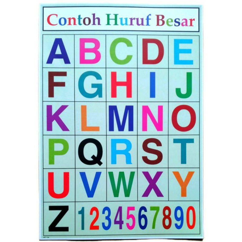 Poster  Abjad Huruf Besar