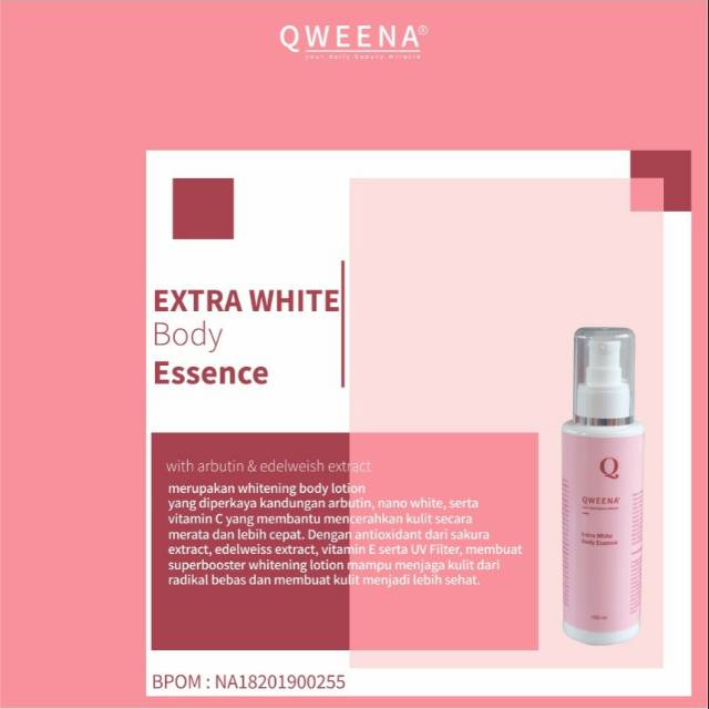 BEST SELLER Lotion Qweena Exstra White Body Essence