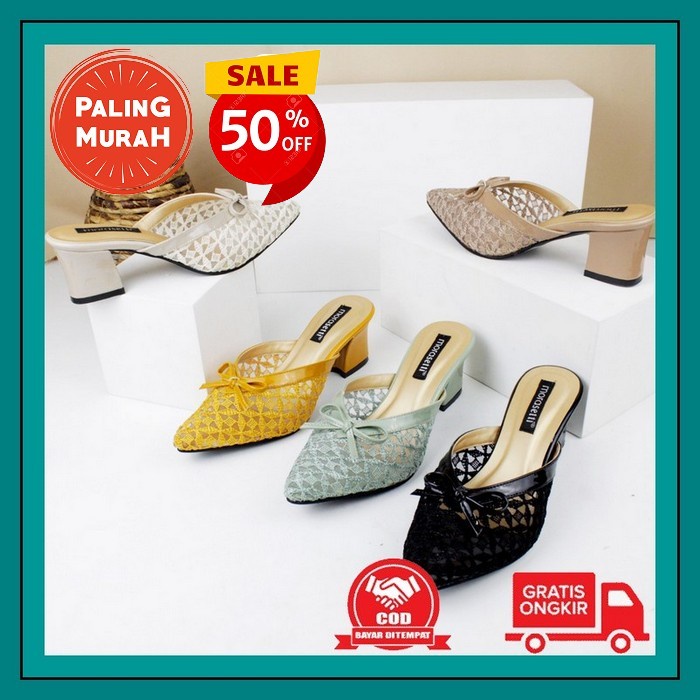 Sandal Hak Hils Import Wanita Sendal High Heels Andin Tali Belaka Ll639 Sandal Hak Tahu Kaca Premium