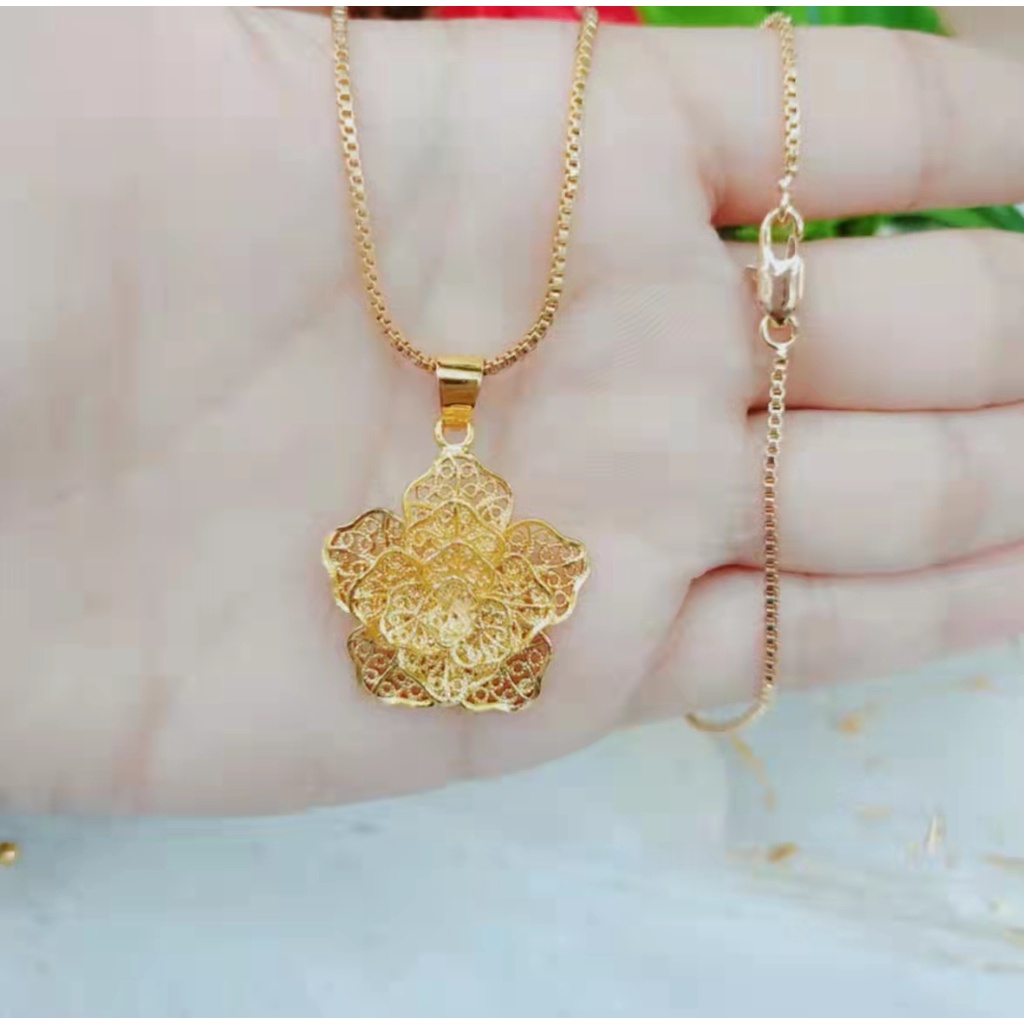 Kalung xuping Lapis Emas 24K Perhiasan Fashion