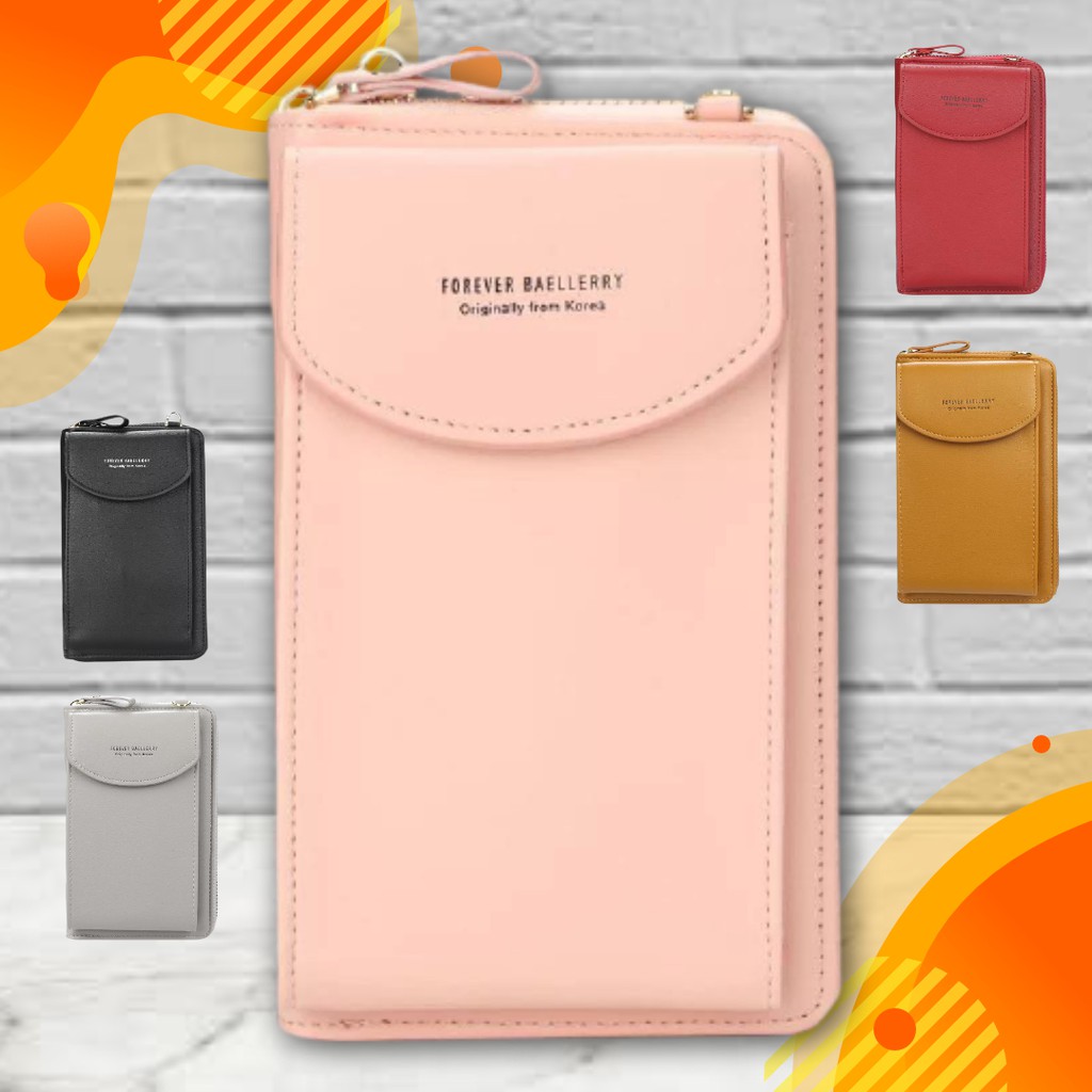 N8591 - Tas Selempang Wanita Kulit Dompet Multifungsi Tas