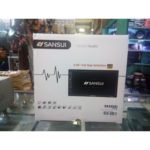 Doubledin tv sansui head unit audio mobil
