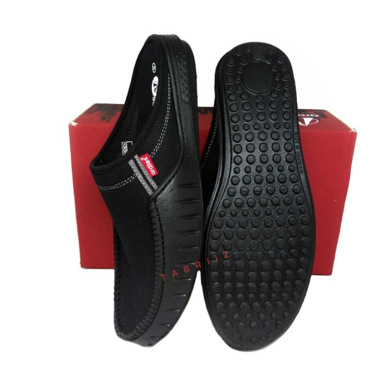 Sepatu Slop Ardiles Slip On Hitam - Original Quality