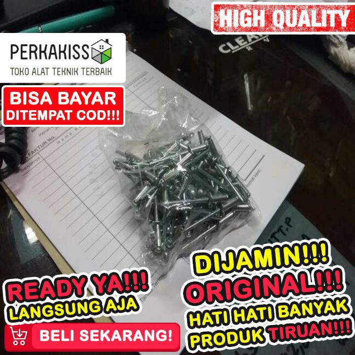 Paku Rivet 540 Ukuran 4 Mm Paku Rivet Ukuran 4 Mm X 11 Mm K540