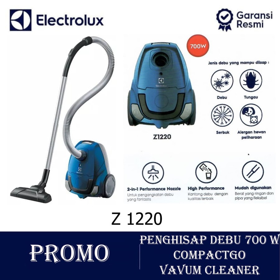 ELECTROLUX VACUM CLEANER COMPACT GO Z1220, VACUM CLEANER MURAH