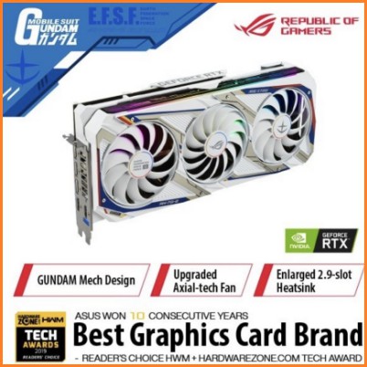 VGA ASUS ROG STRIX GAMING RTX 3080 OC GUNDAM EDITION 10GB GDDR6X