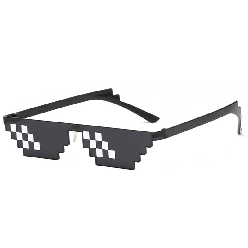 Sozzy Kacamata Model Pixel Minecraft Mosaics Thug Life - W0124 - HITAM