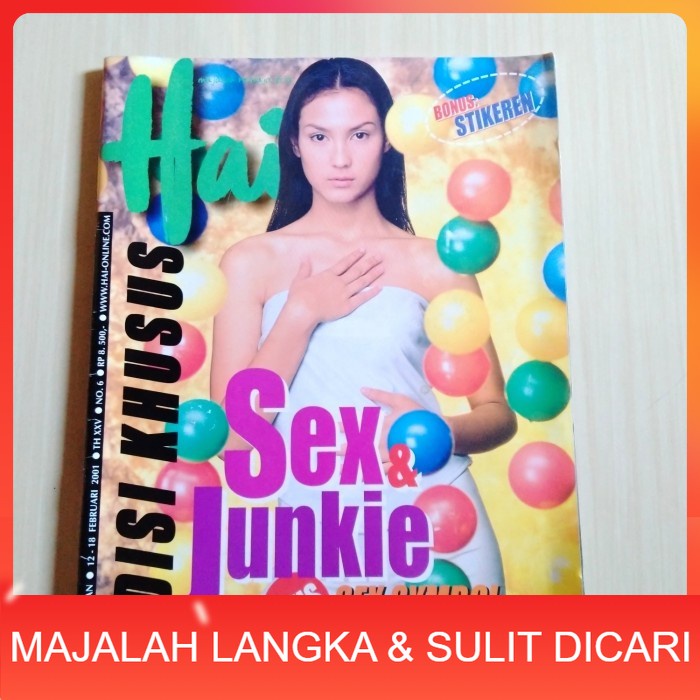 Majalah HAI No.6 Feb 2001 Cover DINA OLIVIA Langka