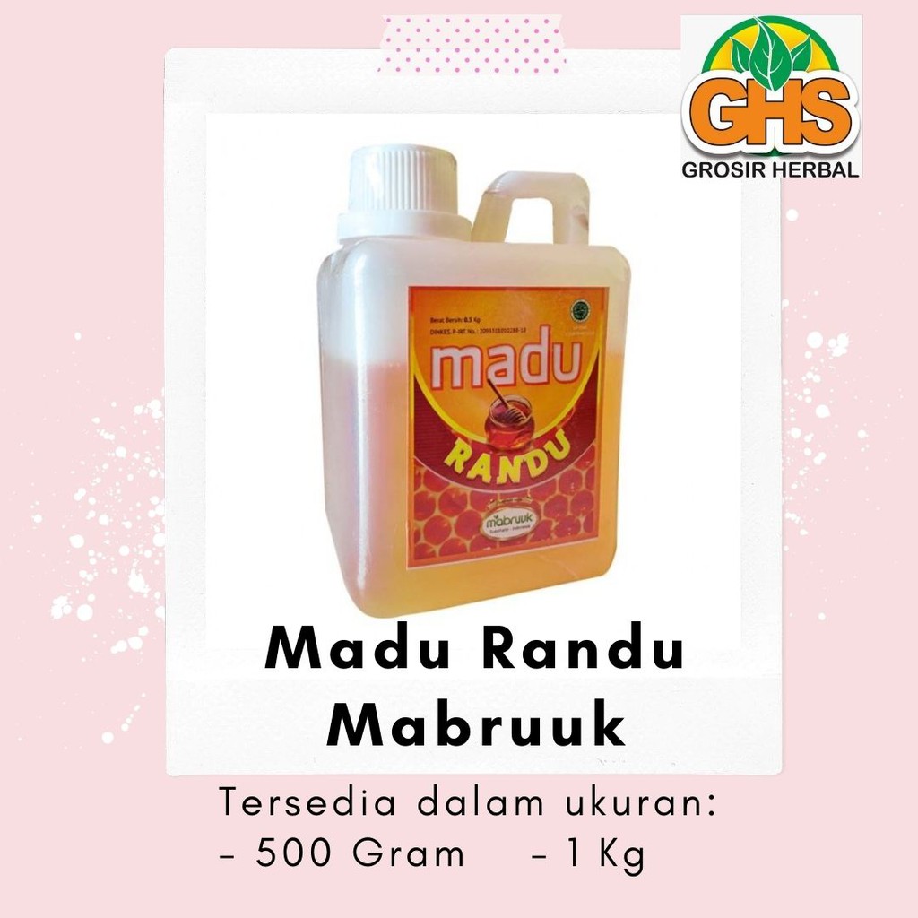 

Madu Randu Mabruuk Original 500 Gram - Mengobati Asam Urat - Mengobati Diabetes - Mengobati Maag Mengobati - Mengobati Panu Kurap - Susut Lemak Perut