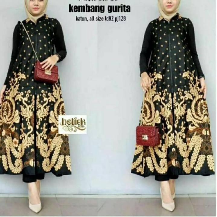 Banyak Dipakai.. Outer batik JUMBO ld 130cm motif terbaru longcardi terlaris ld 120 Outer Batik Wani