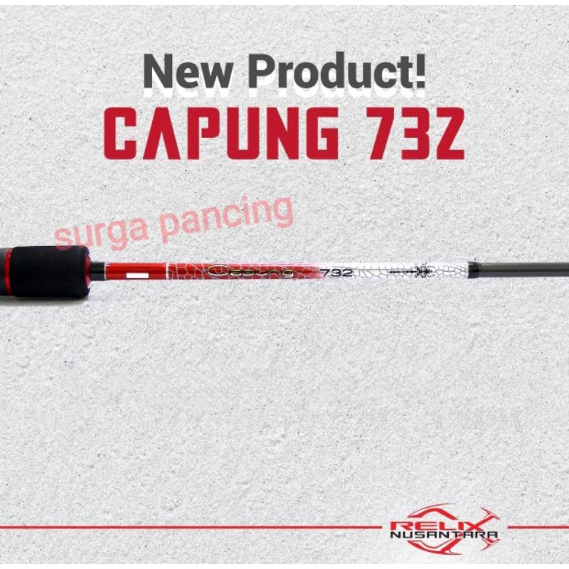 Joran Capung spiderman Relix Nusantara 732 4-8lb rod UL