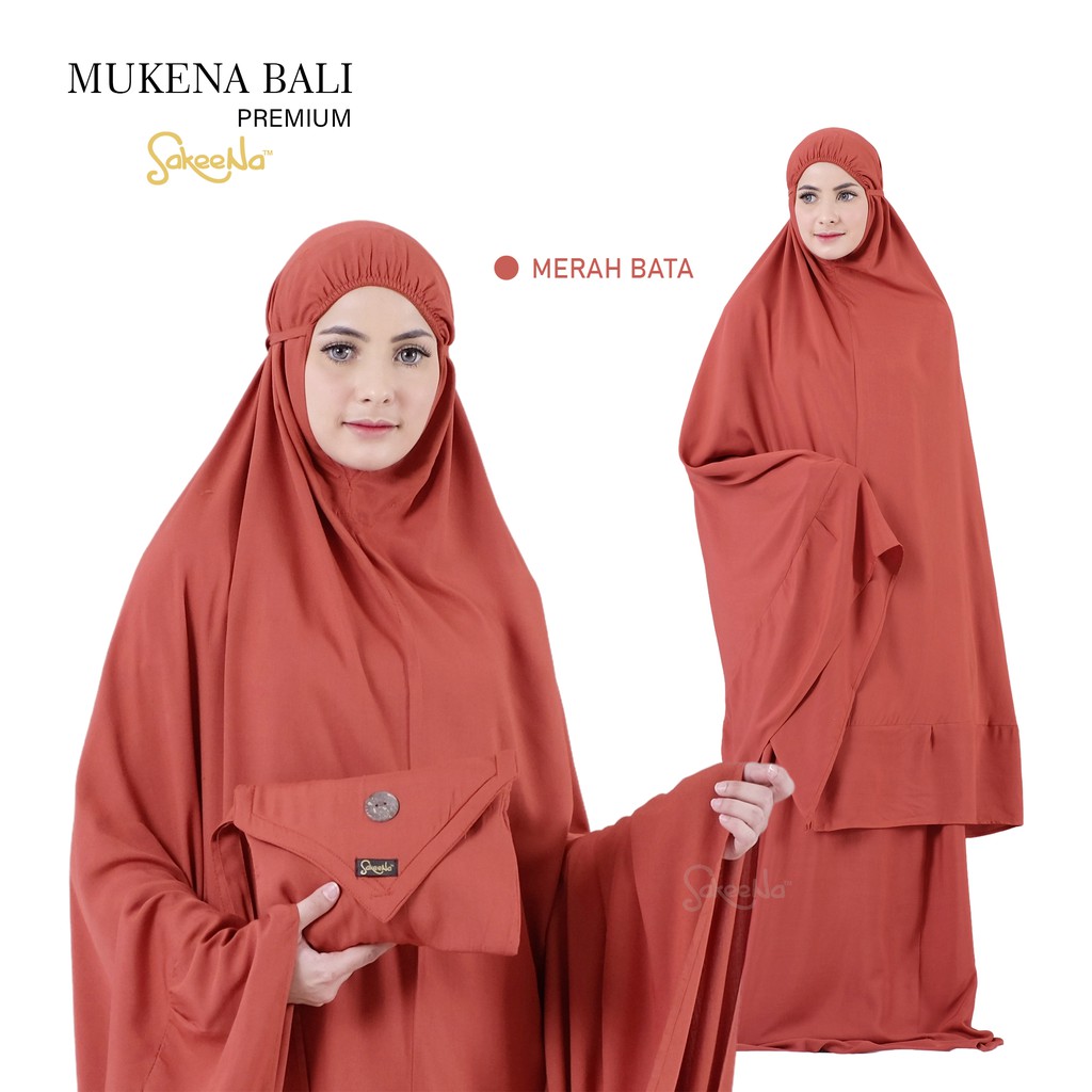 mukena bali premium sakeena jumbo dewasa polos