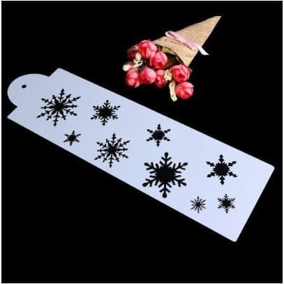 Cake Stencil - Snowflakes 33x10cm