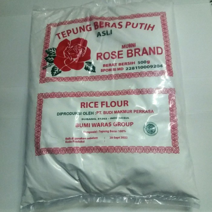 

Ketan-Beras-Tepung- Tepung Beras Rose Brand 500Gr -Tepung-Beras-Ketan.