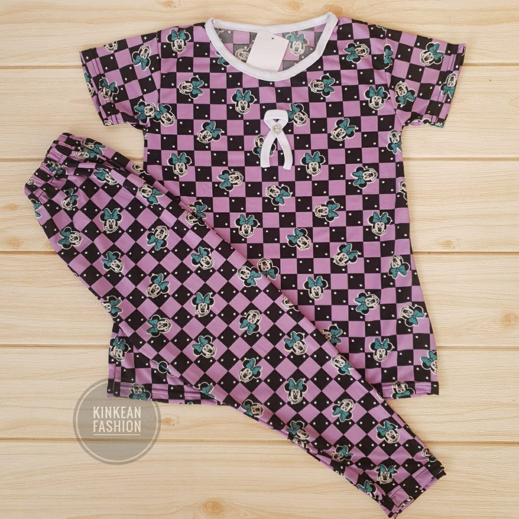 Setelan Spandek Anak Cewek Size XL 6-7Thn