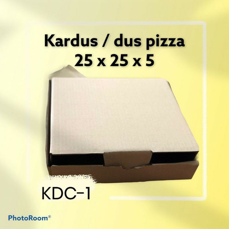 

Kardus / dus pizza / box diecut 25x25x5