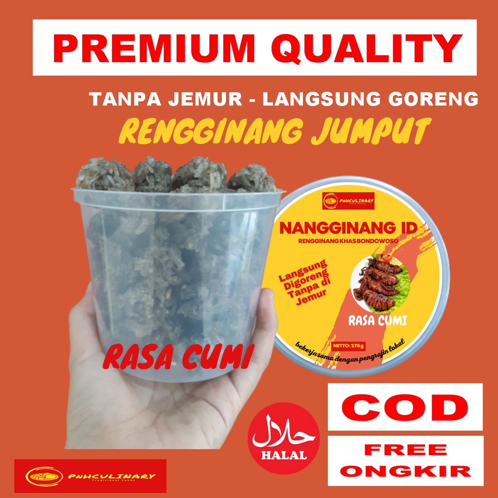 

RENGGINANG JUMPUT PREMIUM MENTAH RASA CUMI 00 gr - TANPA JEMUR LANGSUNG GORENG MAKANAN RINGAN