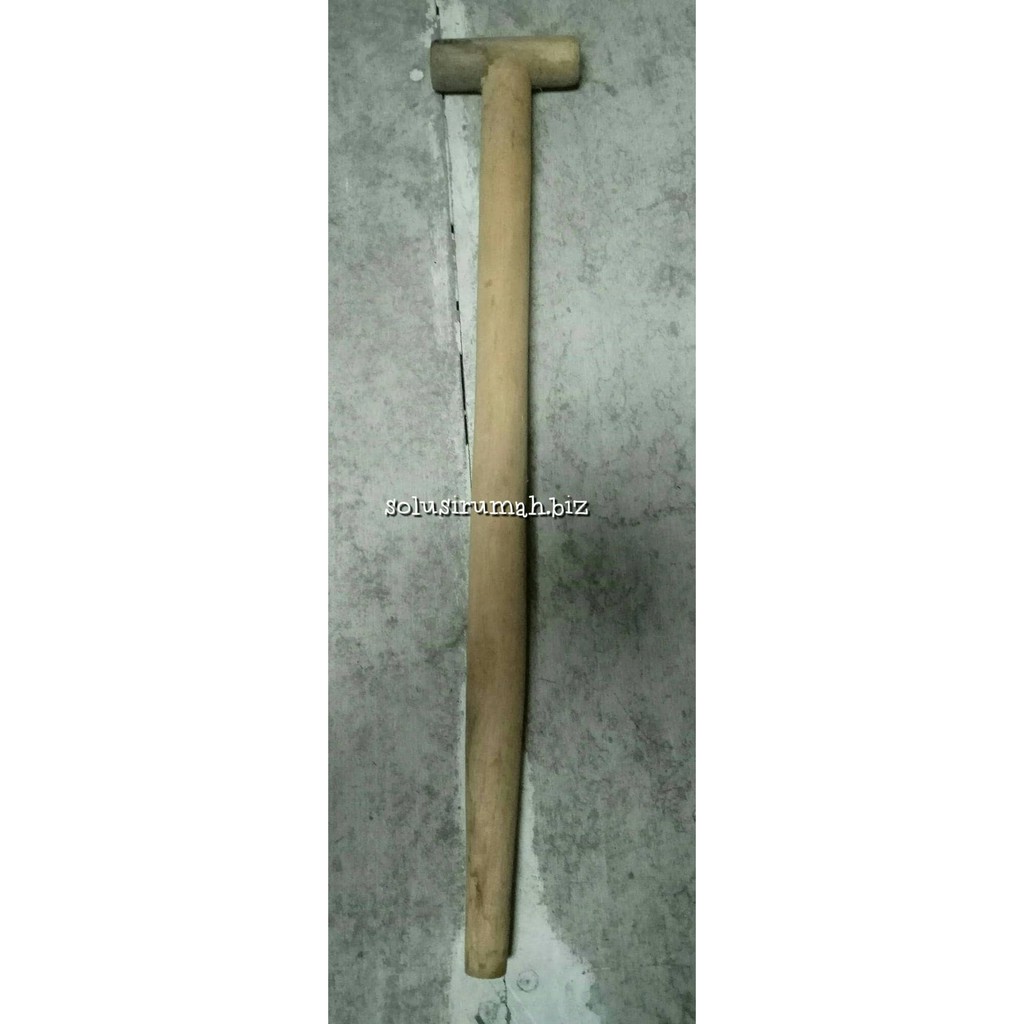 GAGANG SEKOP PUTIH GANCO KAYU DORAN T LURUS