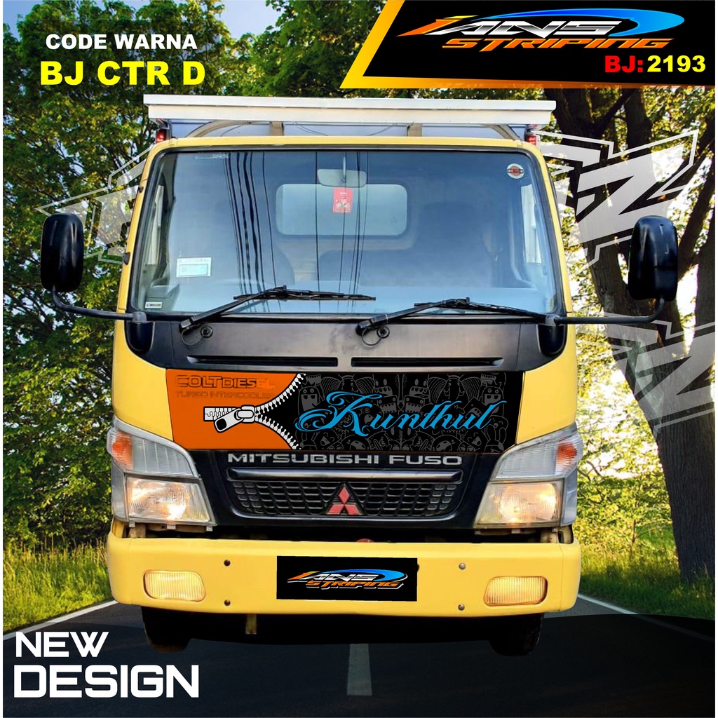 DECAL STICKER KAP DEPAN TRUK CANTER / STIKER KABIN TRUK RAGASA,UMPLUNG / STIKER KAP CUP DEPAN TRUK DINA,FUSO