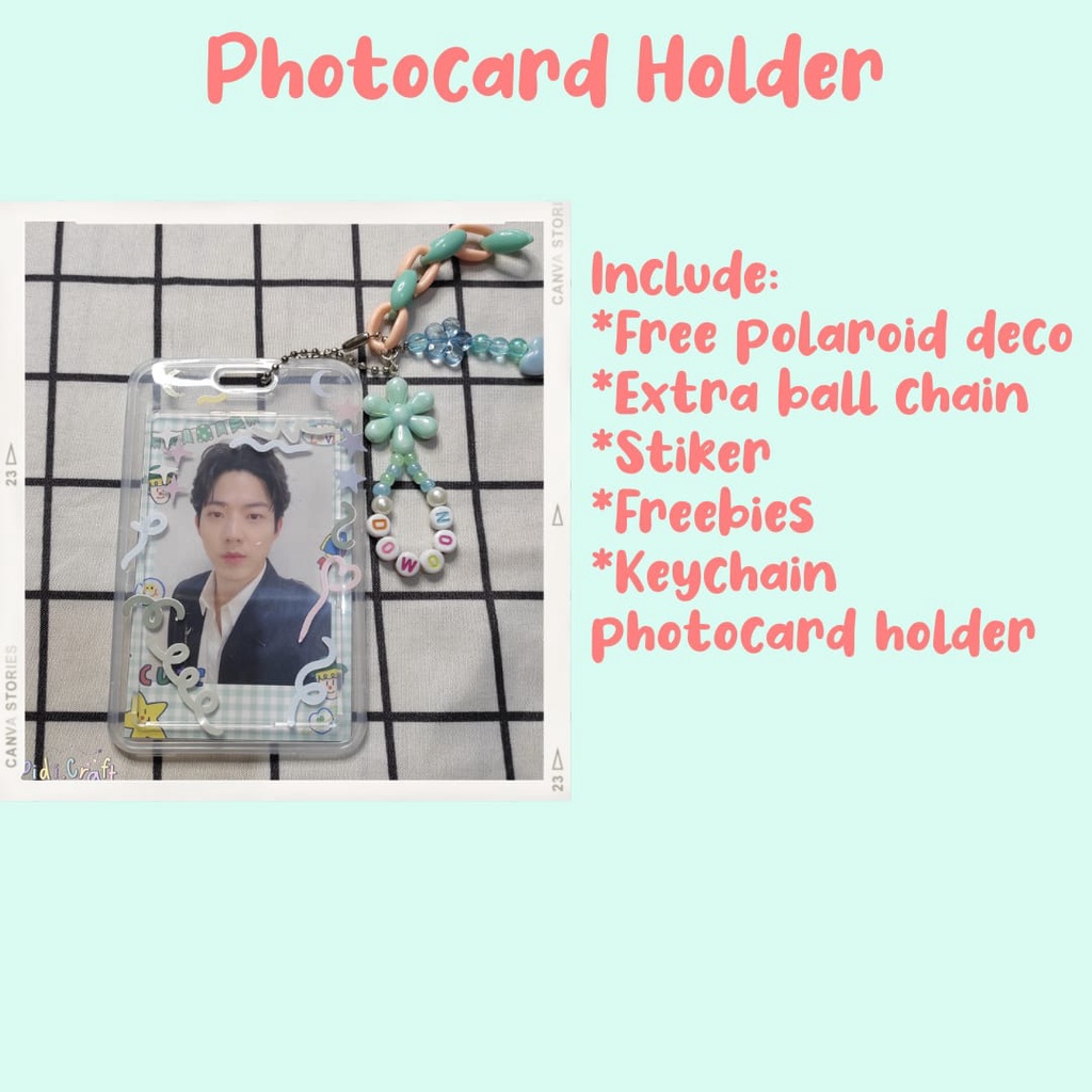 PHOTOCARD HOLDER | TOP HOLDER DECO | PC HOLDER KPOP CUSTOM