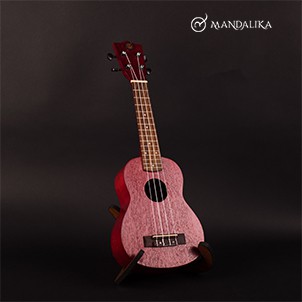 Ukulele Merah Soprano Mandalika FULLSET PREMIUM QUALITY - RED