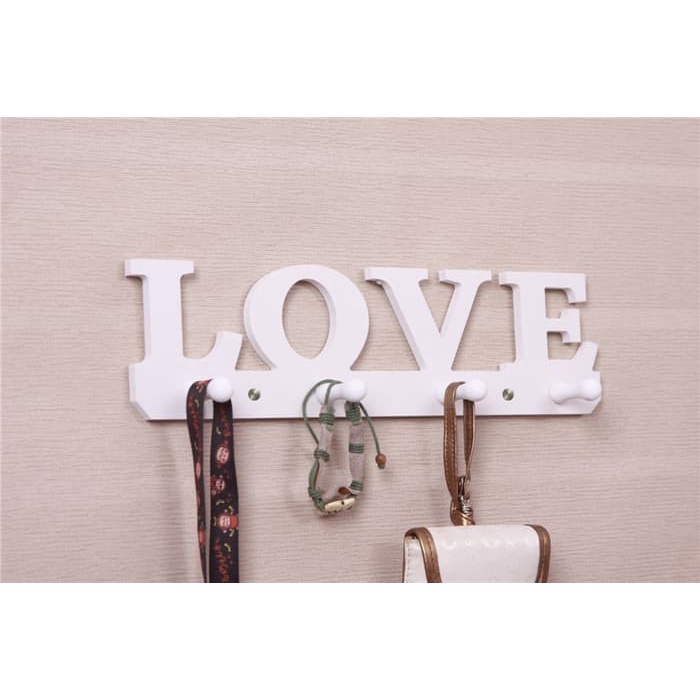 Rak Dinding Vintage LOVE wall rack interior rumah home souvenir kayu
