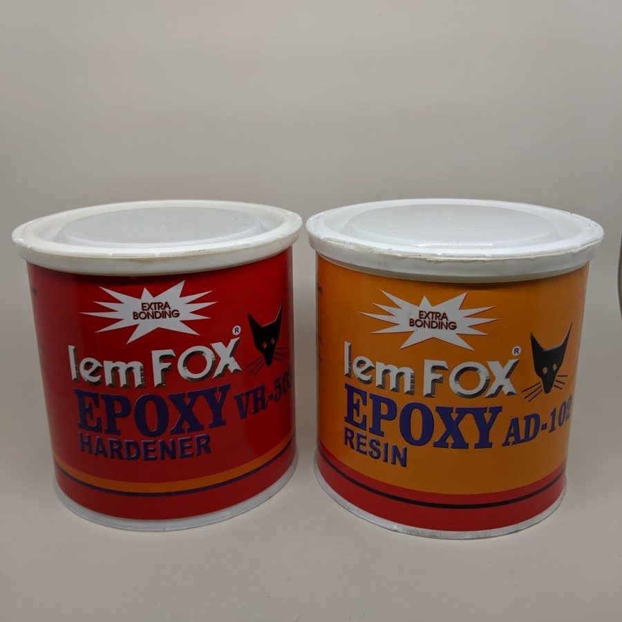 

Lem fox epoxy /untuk merekatkan material besi/logam, batu, karet, kayu