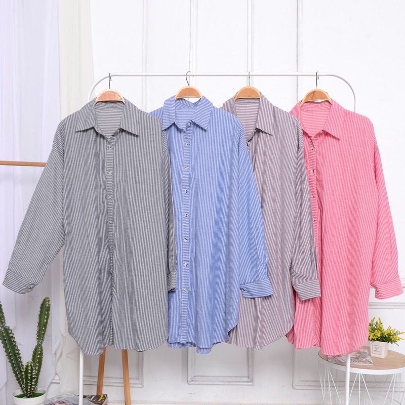 TUNIK OVERSIZE MOTIF SALUR