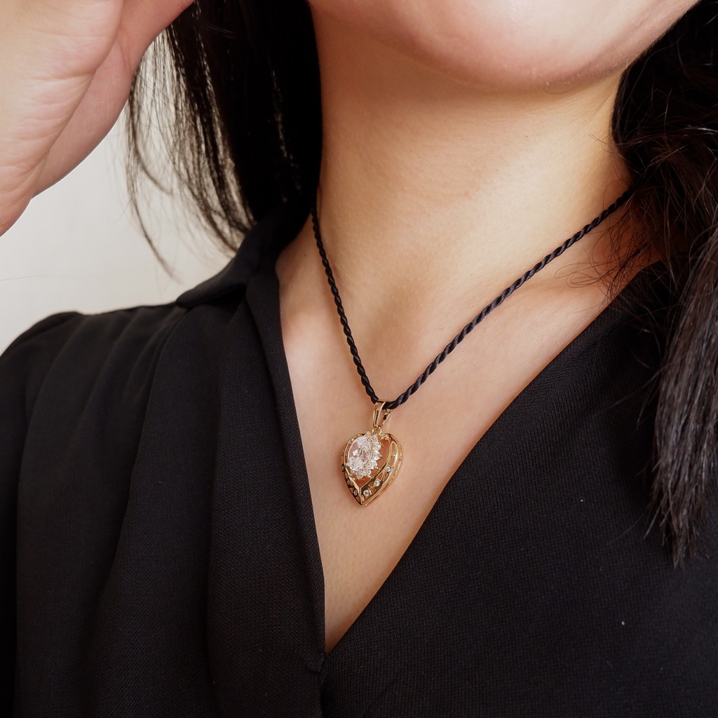 LOVE NECKLACE - KALUNG KOREA / KALUNG WANITA / KALUNG FASHION / KALUNG BANDUL