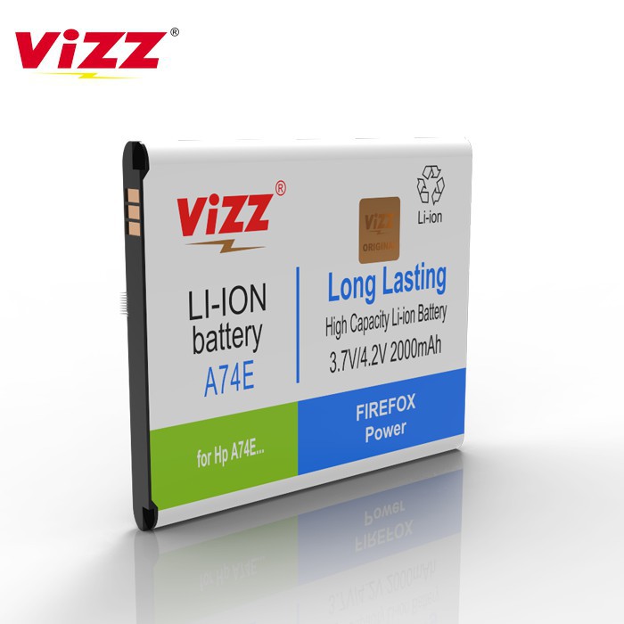 Vizz Double Power Battery Batre Baterai Vizz Cross Evercoss A74E