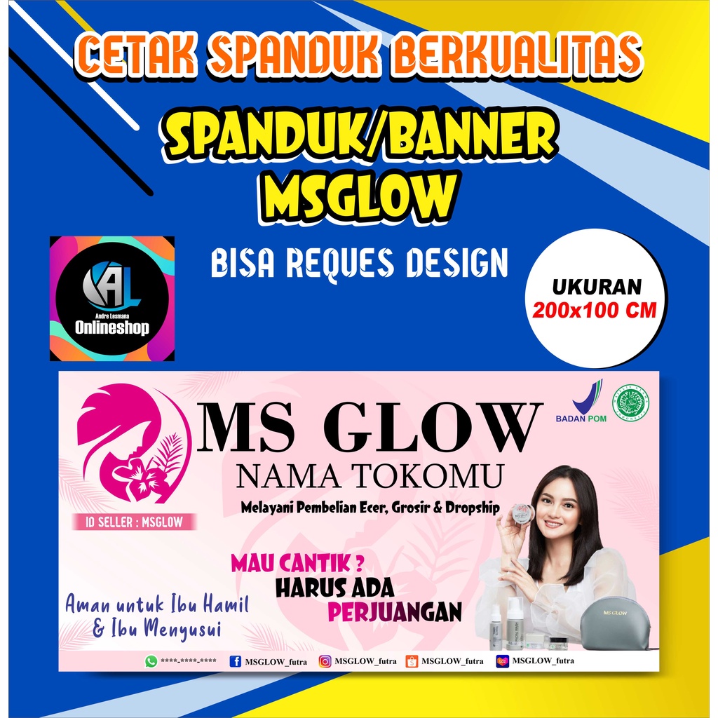 Banner, Spanduk MS Glow (Model A)