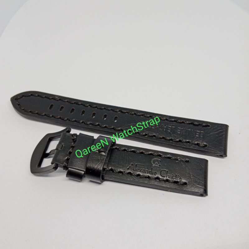 Strap tali jam tangan Alexander Christie 18mm hitam coklat