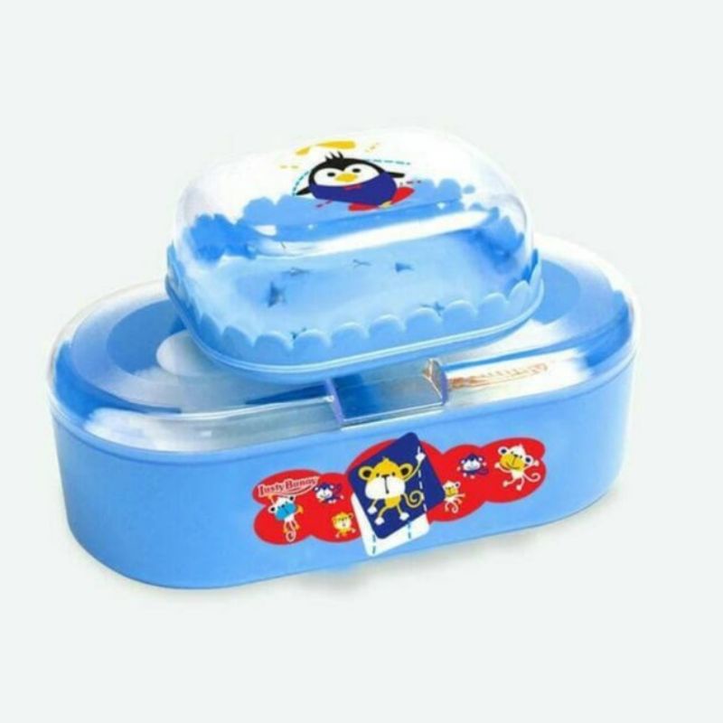 TEMPAT BEDAK BAYI LUSTY BUNNY + SABUN - TEMPAT BEDAK BAYI ANTI PECAH - TEMPAT BEDAK MURAH