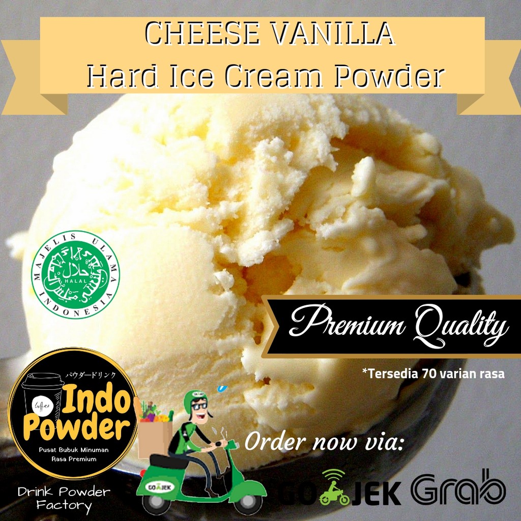 Cheese Vanila HARD ICE CREAM Powder 1Kg - Bubuk Ice Cream Cheese Vanilla 1Kg