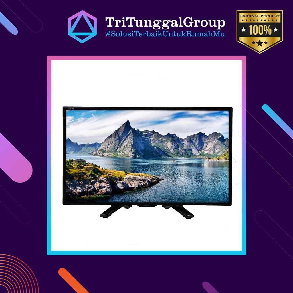 (BAYAR DI TEMPAT) LED TV SHARP 24LE170I / 24 LE 170I / 24LE170 HD TV [24 inch / HDMI] (GARANSI RESMI