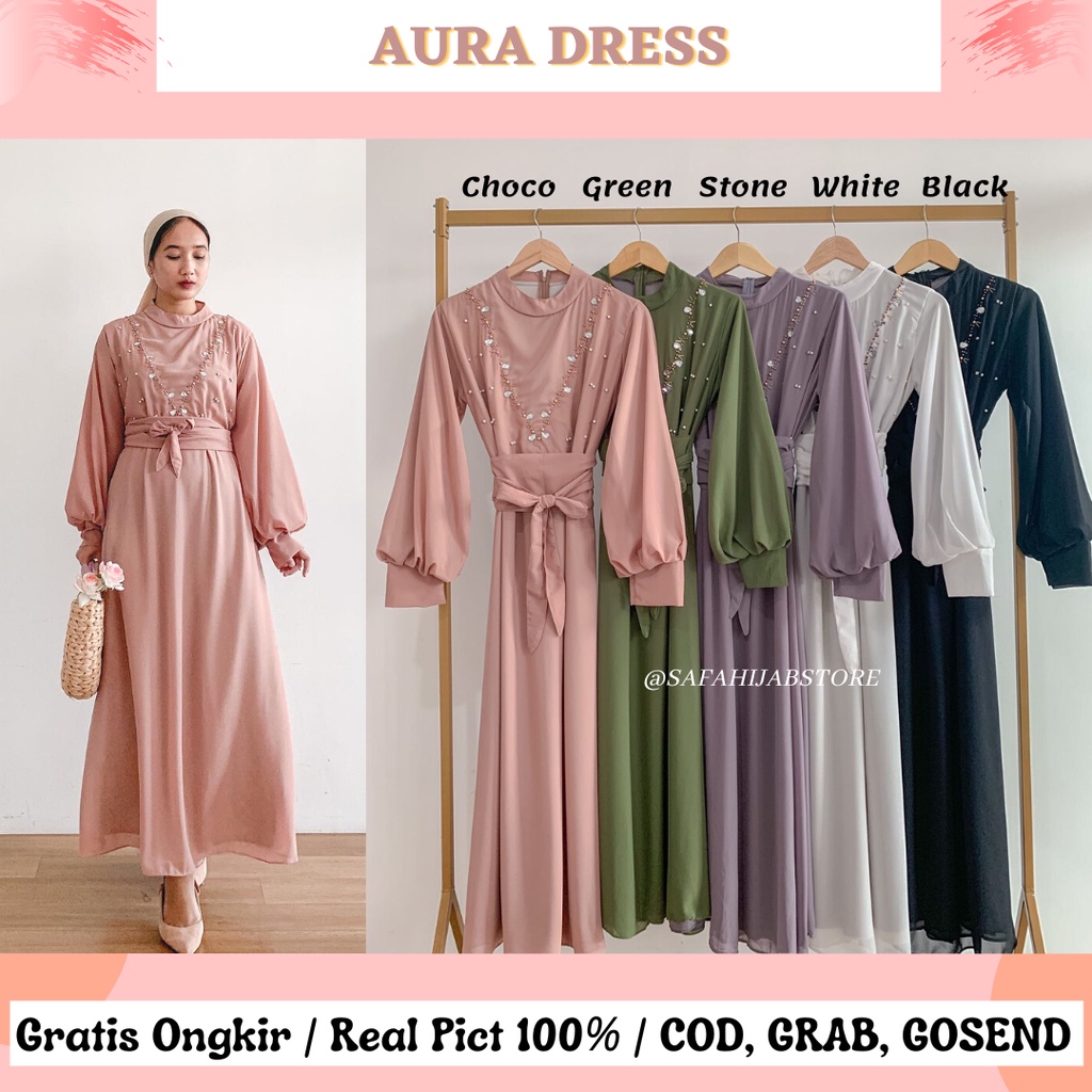 AURA DRESS / DRESS RAYA / DRESS KONDANGAN / SERAGAMAN / BRIDESMAID