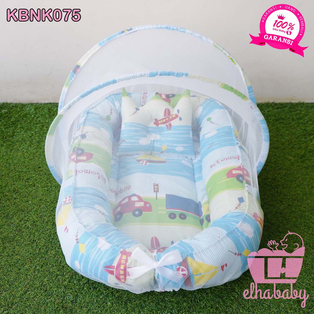 Tempat tidur / 1 Set Kasur Bayi Lengkap Kelambu Lipat Motif | Kado Unik Ibu Untuk Anak | Free Tas