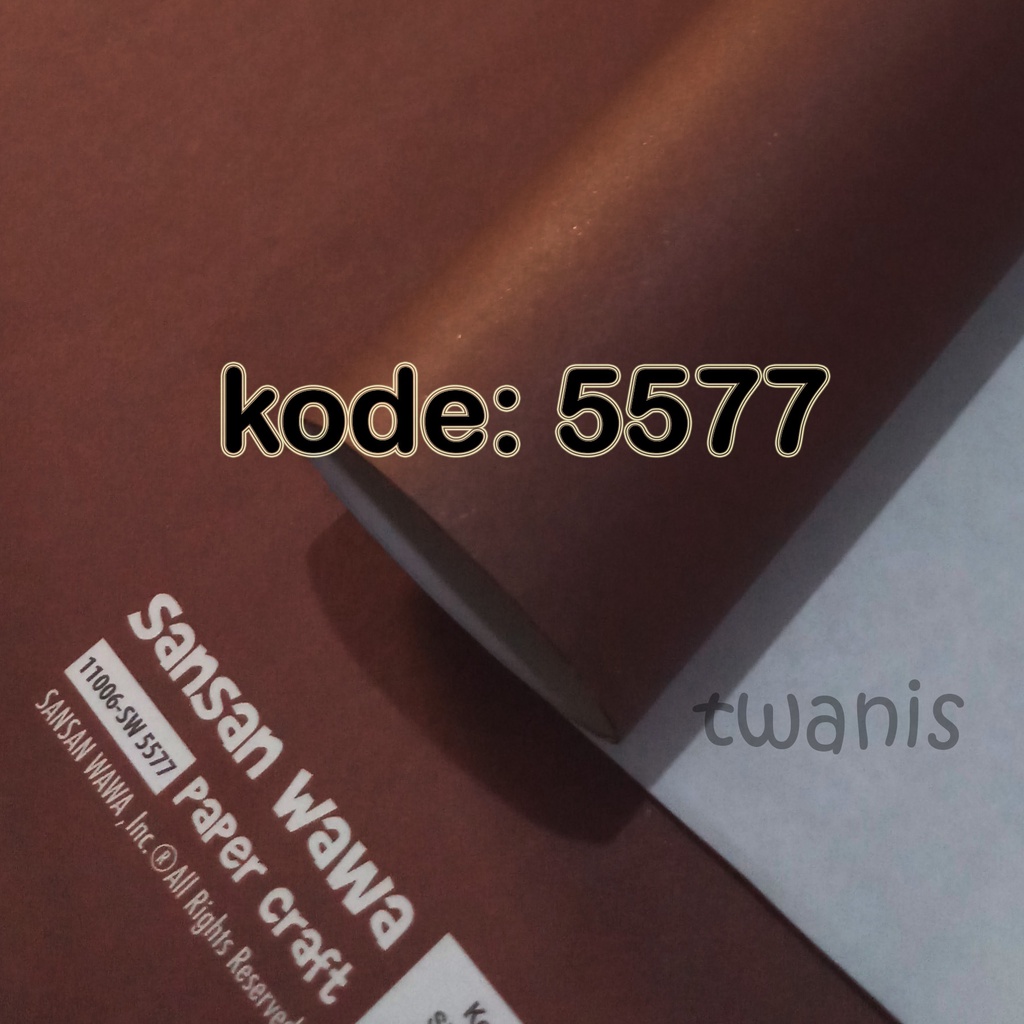 

Eceran Kertas Kado Polos Warna Coklat COKLAT SANWA Kode 5577 Khusus Jogja kirim OJOL