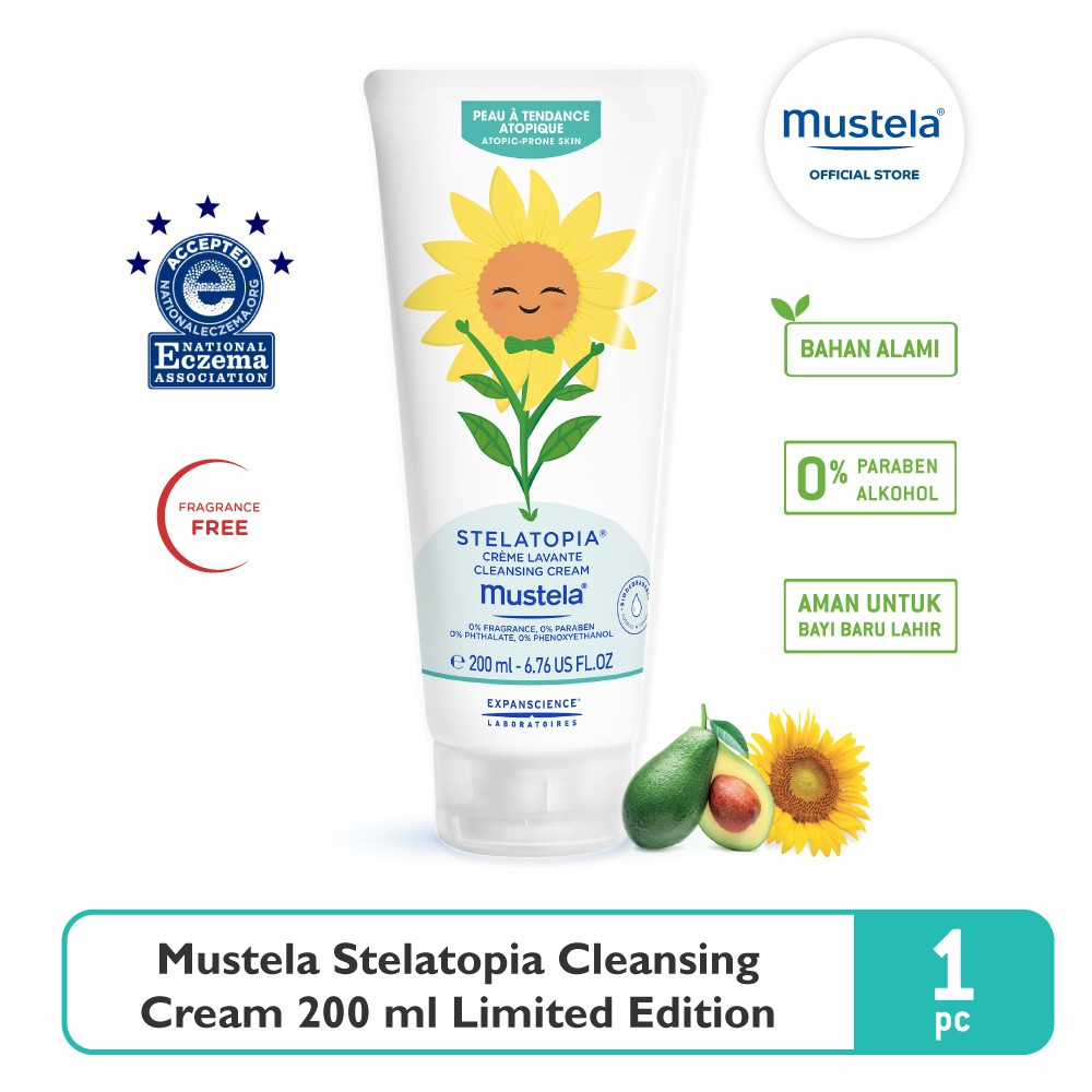 mustela stelatopia cleansing cream 200 ml