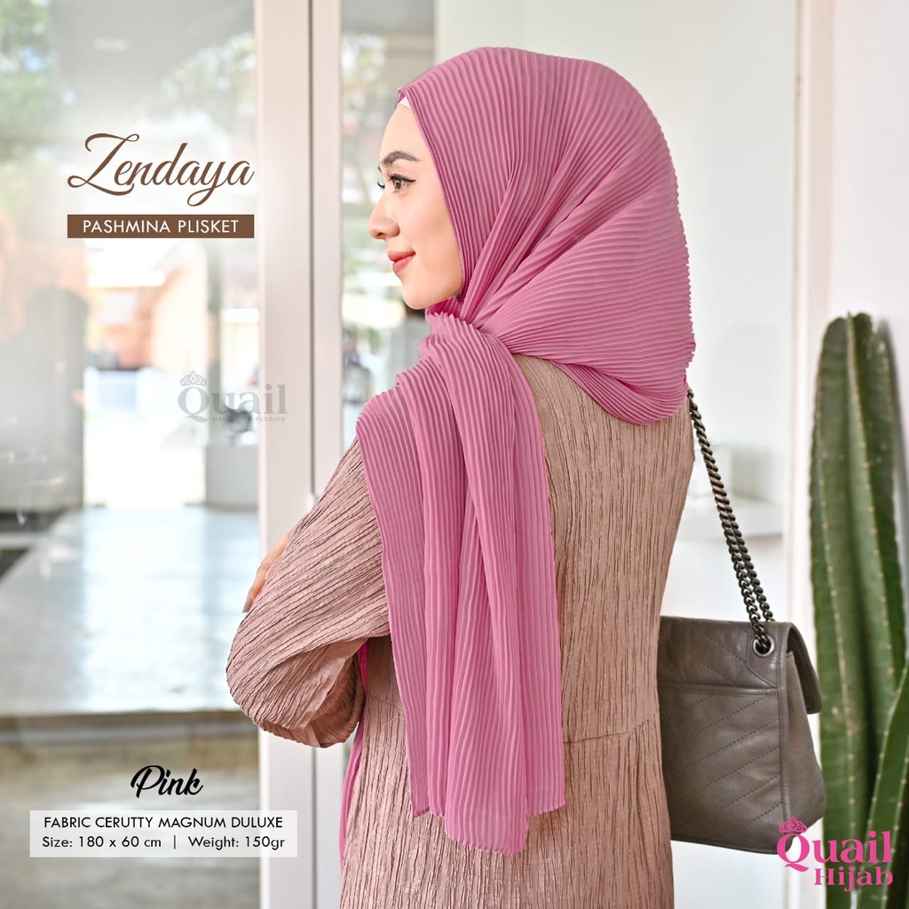 Zendaya Pashmina Plisket Original Quail Zendaya Quail Zendaya Pashmina Plisket Quail