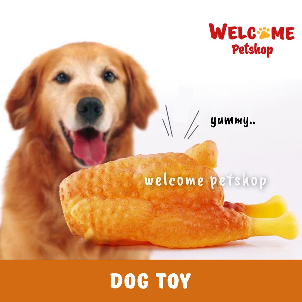 MAINAN ANJING / DOG TOY BENTUK AYAM BERBUNYI - Squeaky Pet Toy