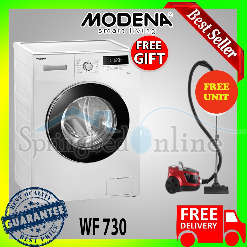 Washing Machine Modena Mesin Cuci Front Loading 7 Kg TIZIANO WF 730 Inverter